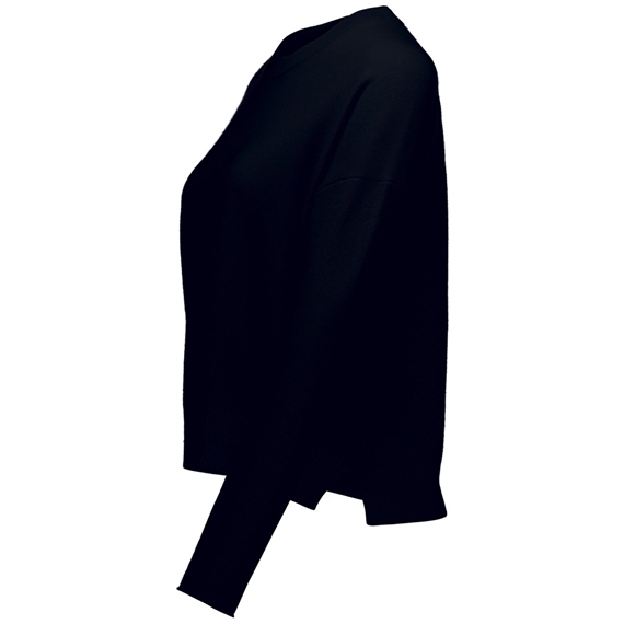 Allude Relaxed Fit Cashmere Pullover, Navy